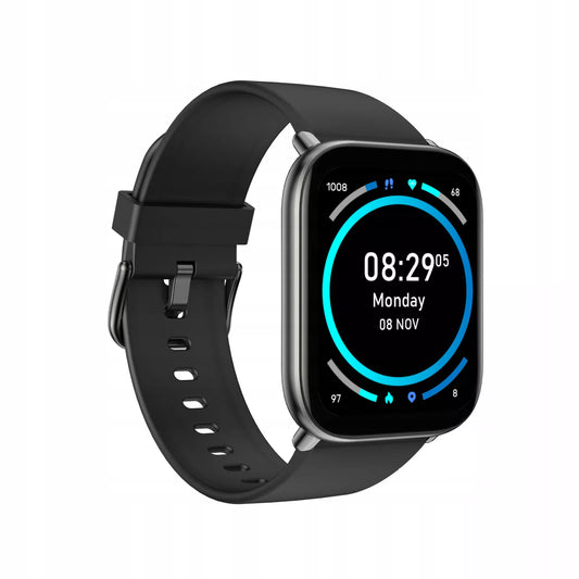 SMARTWATCH ORO-FIT PRO GT JUODA PL | AMOLED IP68 Pulsas Žingsniai