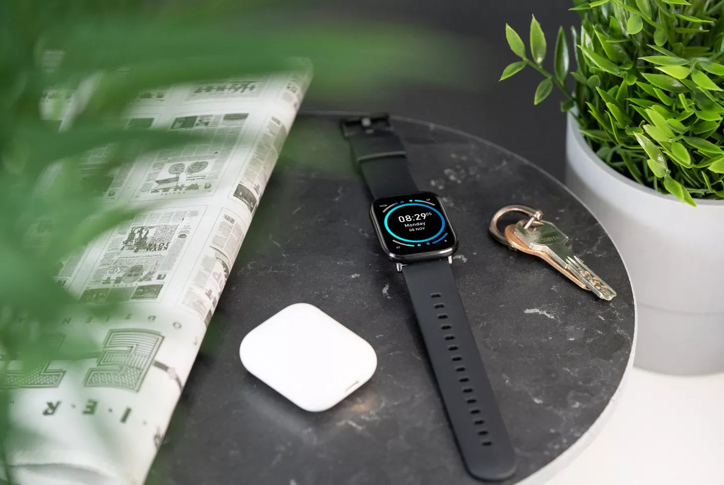SMARTWATCH ORO-FIT PRO GT JUODA PL | AMOLED IP68 Pulsas Žingsniai