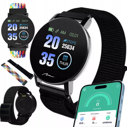 SMARTVAIKŠTIS MOTERIŠKAS VYRIŠKAS ACTIVEBAND SPORTO SLĖGIS PULSAS ŽINGSNIAI