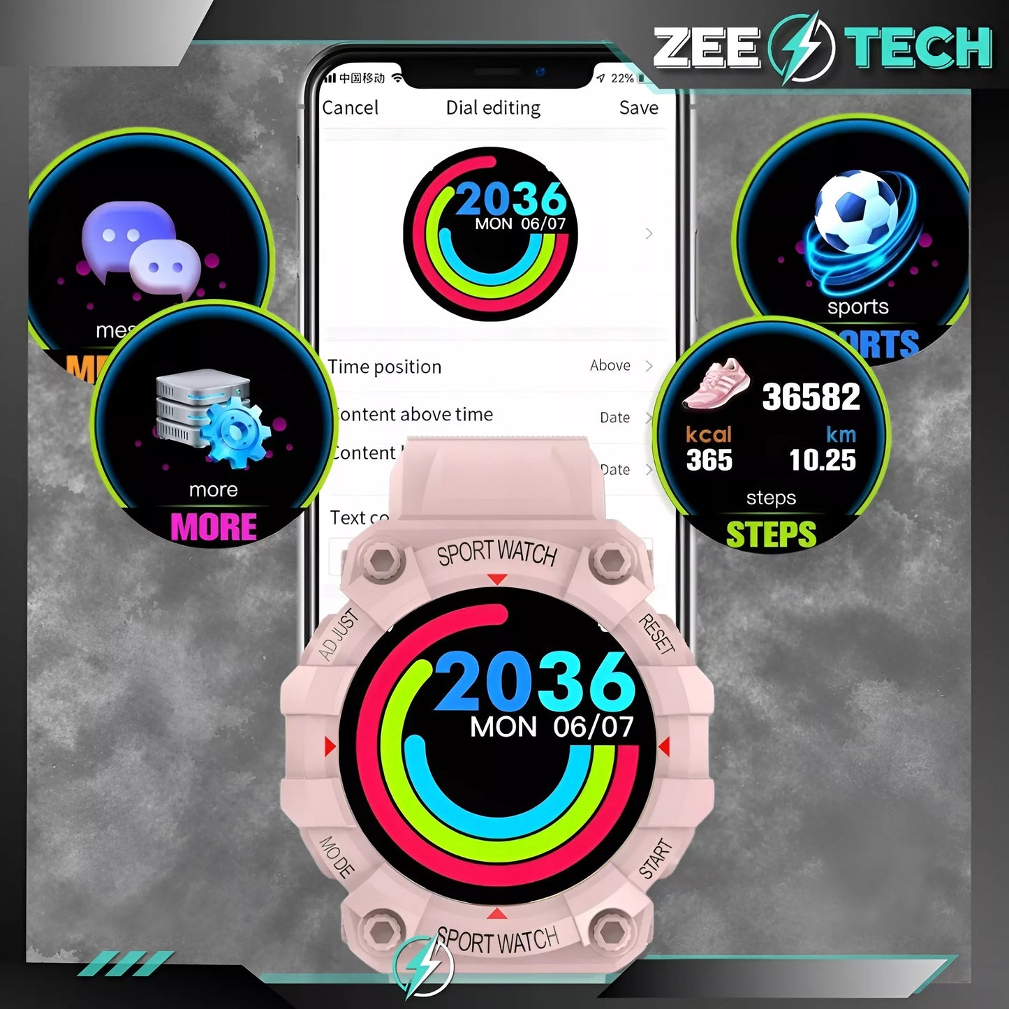 SMARTWATCH LAIKRODĖLIS MOTERIMS VYRAMS VAIKAMS SMARTBAND ŽINGSNIAI MIEGAS PULSAS DEGŪONIS