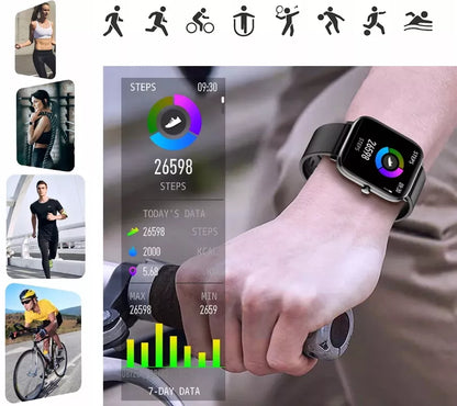 IŠMANUSIS LAIKRODIS MOTERIŠKAS LAIKRODIS SMS ŽINGSNIAI PULSAS SKAMBUČIAI PRO SMART WATCH 3 DIRŽELIAI
