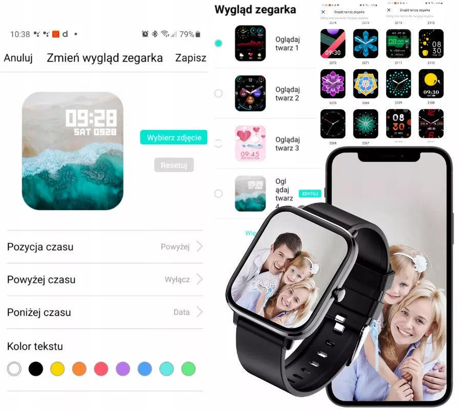 IŠMANUSIS LAIKRODIS MOTERIŠKAS LAIKRODIS SMS ŽINGSNIAI PULSAS SKAMBUČIAI PRO SMART WATCH 3 DIRŽELIAI