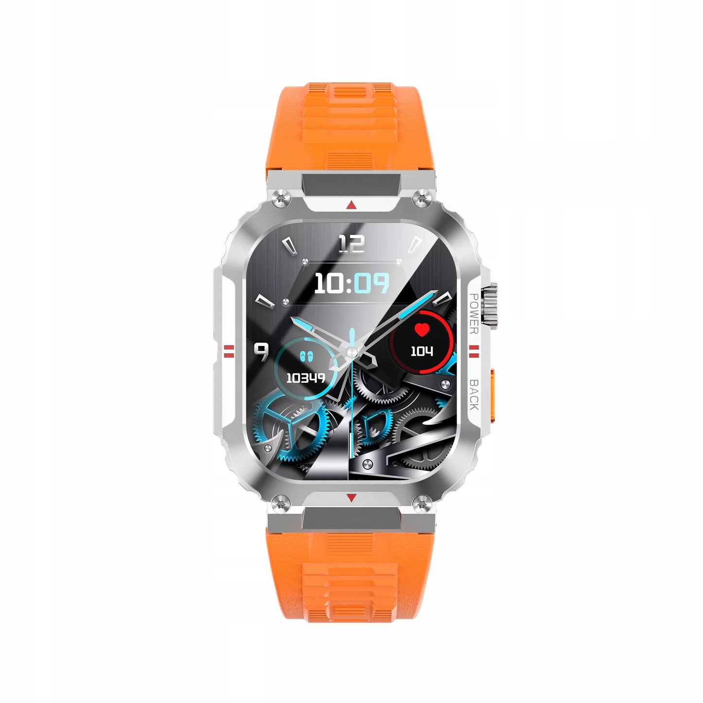SMARTWATCH LAIKRODIS MENIU RO INTER TELEFONAS ATSPARUS VANDENIUI IP68 PULSO MATUOKLIS SLĖGIS DEGUONIS HD