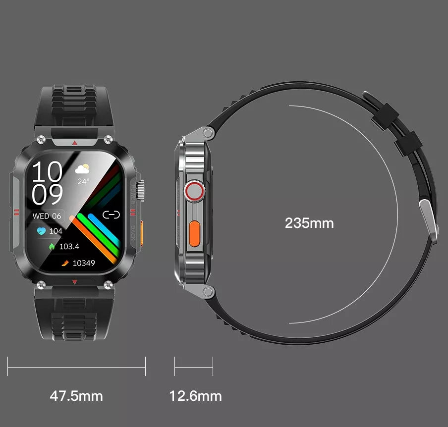 SMARTWATCH LAIKRODIS MENIU RO INTER TELEFONAS ATSPARUS VANDENIUI IP68 PULSO MATUOKLIS SLĖGIS DEGUONIS HD