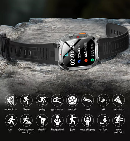 SMARTWATCH LAIKRODIS MENIU RO INTER TELEFONAS ATSPARUS VANDENIUI IP68 PULSO MATUOKLIS SLĖGIS DEGUONIS HD