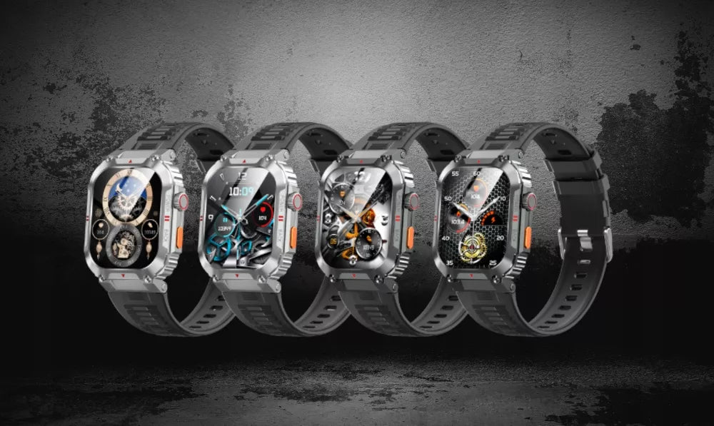 SMARTWATCH LAIKRODIS MENIU RO INTER TELEFONAS ATSPARUS VANDENIUI IP68 PULSO MATUOKLIS SLĖGIS DEGUONIS HD