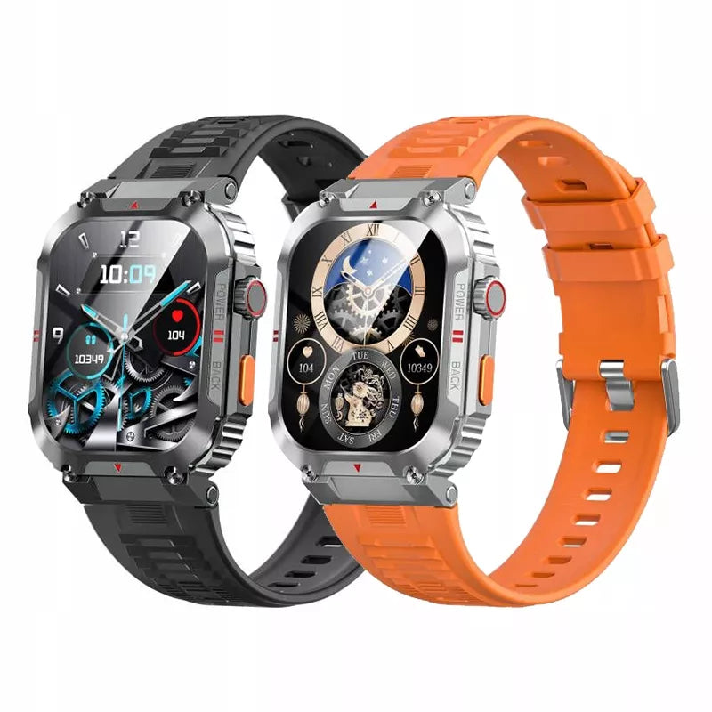 SMARTWATCH LAIKRODIS MENIU RO INTER TELEFONAS ATSPARUS VANDENIUI IP68 PULSO MATUOKLIS SLĖGIS DEGUONIS HD