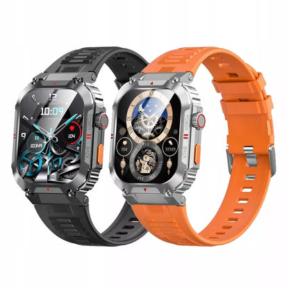 SMARTWATCH LAIKRODIS MENIU RO INTER TELEFONAS ATSPARUS VANDENIUI IP68 PULSO MATUOKLIS SLĖGIS DEGUONIS HD