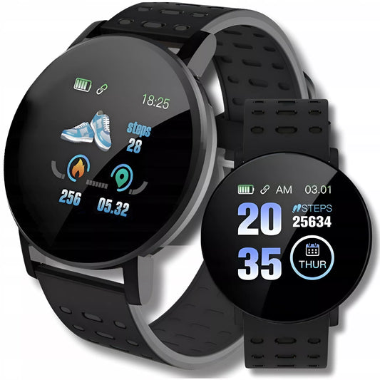 SMARTWATCH LAIKRODIS SPORTINĖ Apyrankė VYRIŠKA MOTERIŠKA ŽINGSNIAI PULSAS PRANEŠIMAI