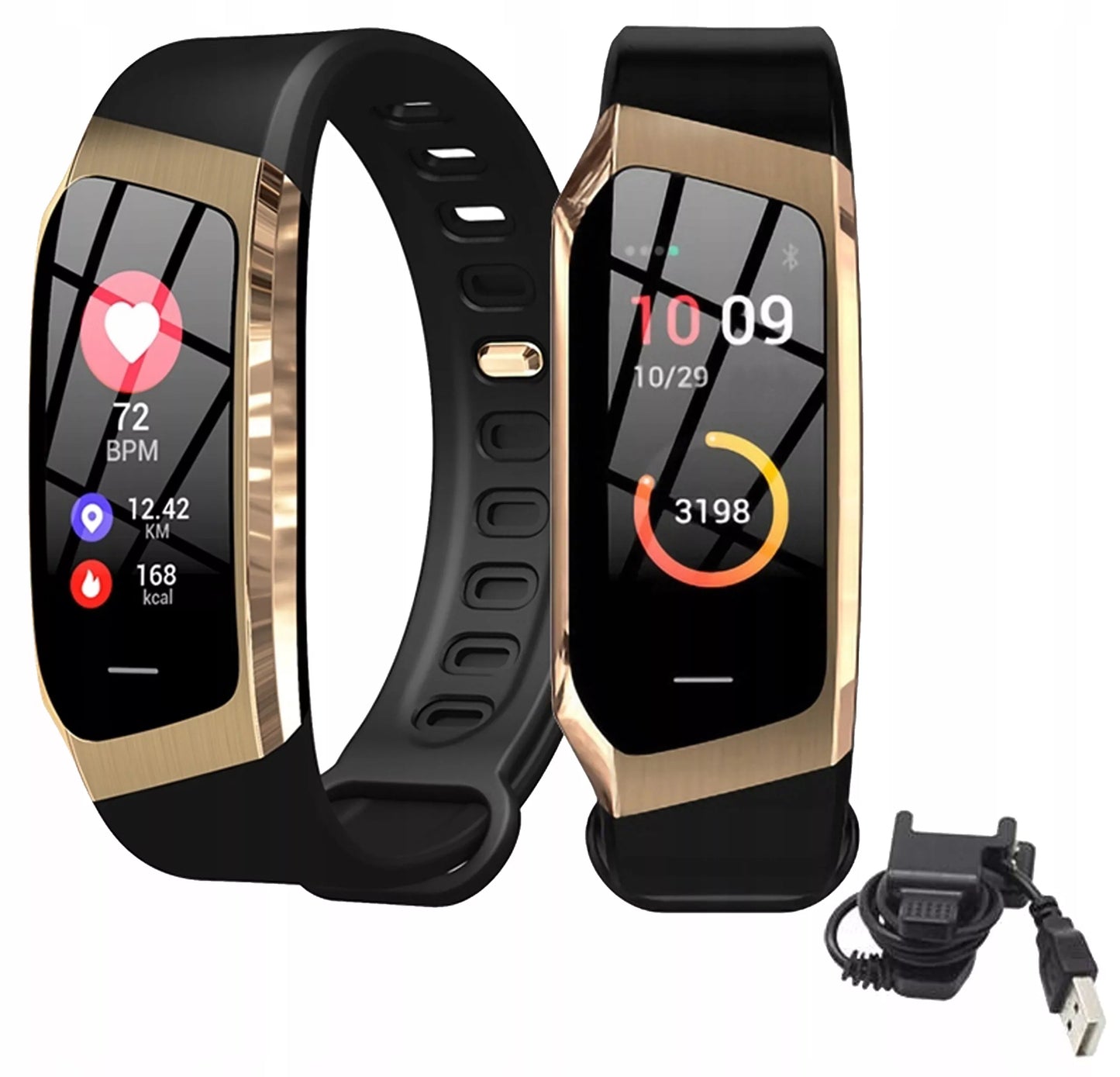 SMARTWATCH SMARTBAND ZEGAREK Z MENU W JĘZYKU POLSKIM SPORTOWY WODOODPORNY LED AMOLED HD TĘTNO
