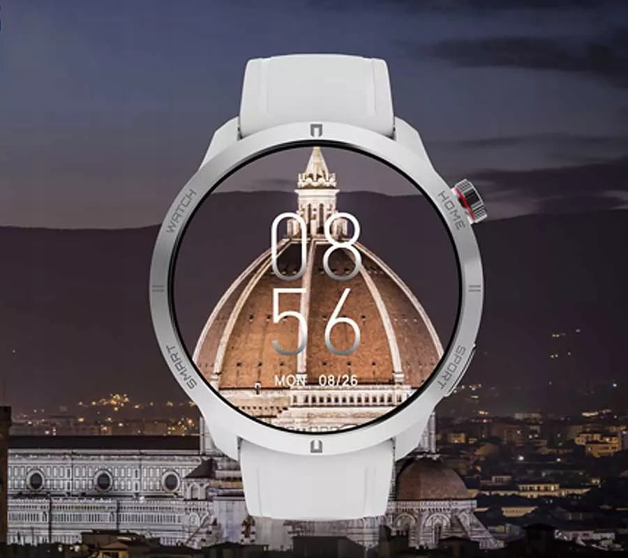 SMARTWATCH moteriškas SMS ŽINGSNIAI LENKIŠKAS MENIU SKAMBUČIAI 2 DIRŽELIAI + PLĖVELĖ