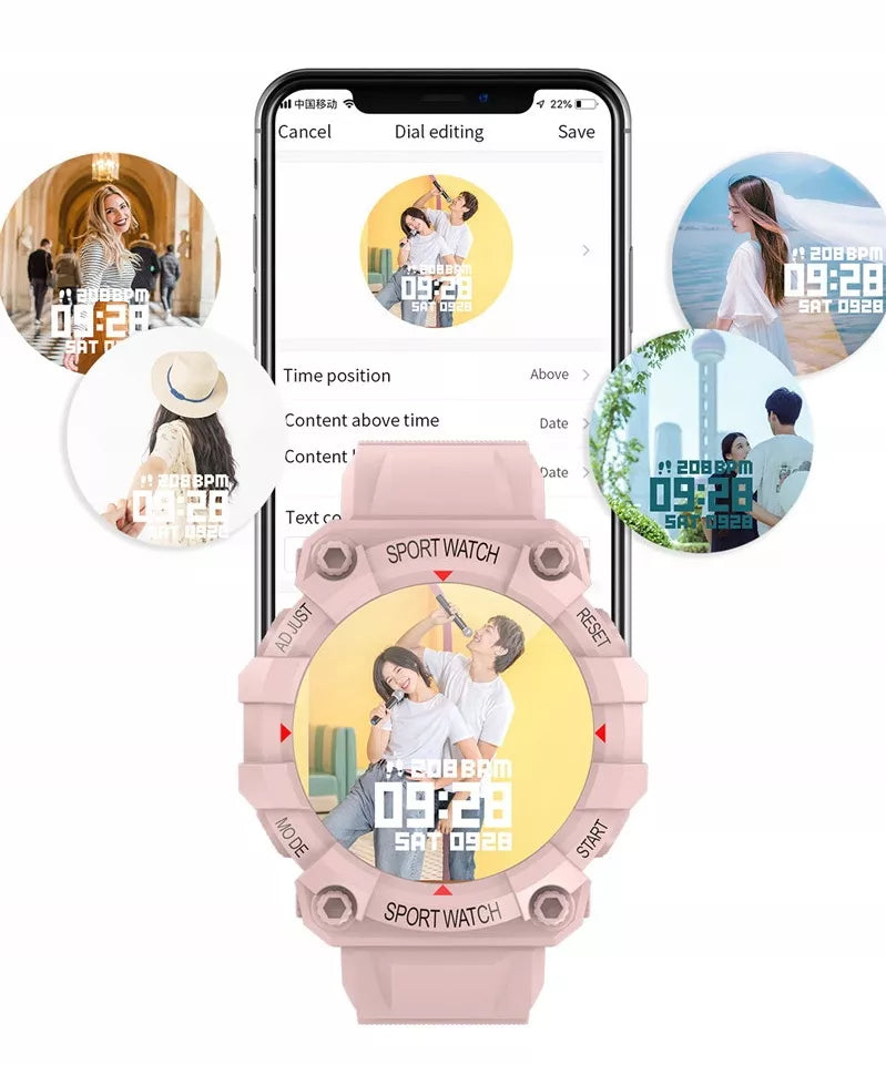 Smartwatch/Smartband – laikrodis su širdies ritmo monitoriumi ir žingsniamačiu