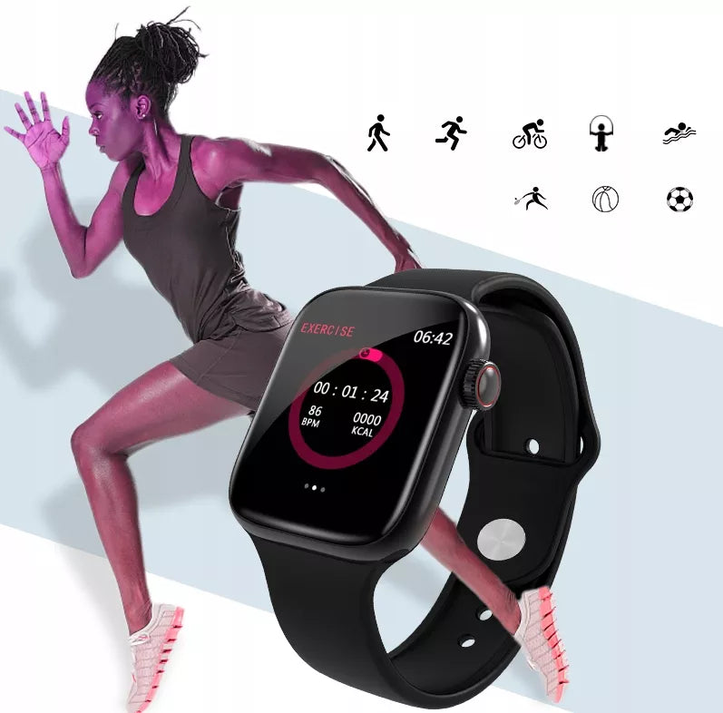 SMARTWATCH laikrodis SPORT pulsometras ŽINGSNIOMATIS