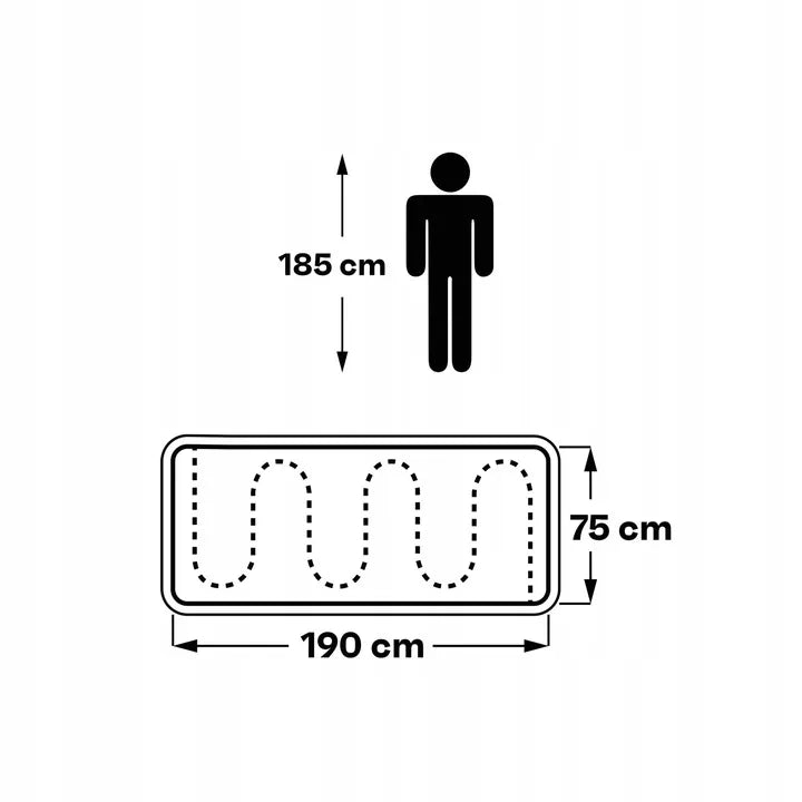 Turistinis miegmaišis 190×75 cm