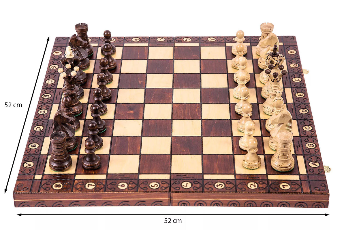 SQUARE – MEDINIAI ŠACHMATAI – 54 cm – PUIKI DOVANA