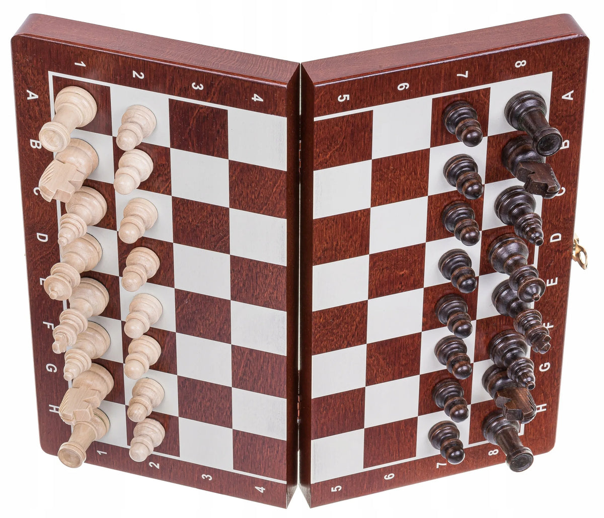 SQUARE mediniai MAGNETINIAI šachmatai Basic - 270 mm Stiprūs!
