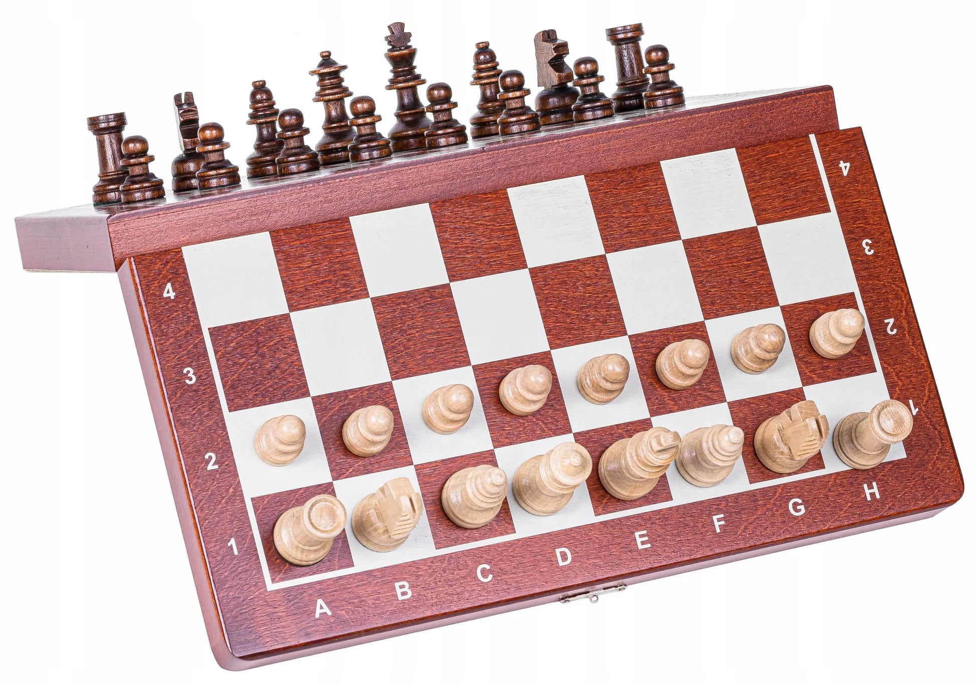 SQUARE mediniai MAGNETINIAI šachmatai Basic - 270 mm Stiprūs!