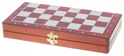 SQUARE mediniai MAGNETINIAI šachmatai Basic - 270 mm Stiprūs!