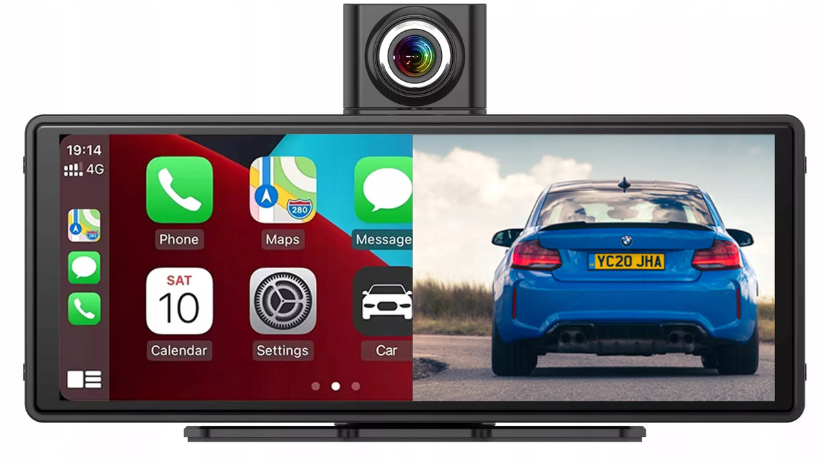 Automobilio multimedijos stotelė – radijas su Android Auto, CarPlay ir kamera