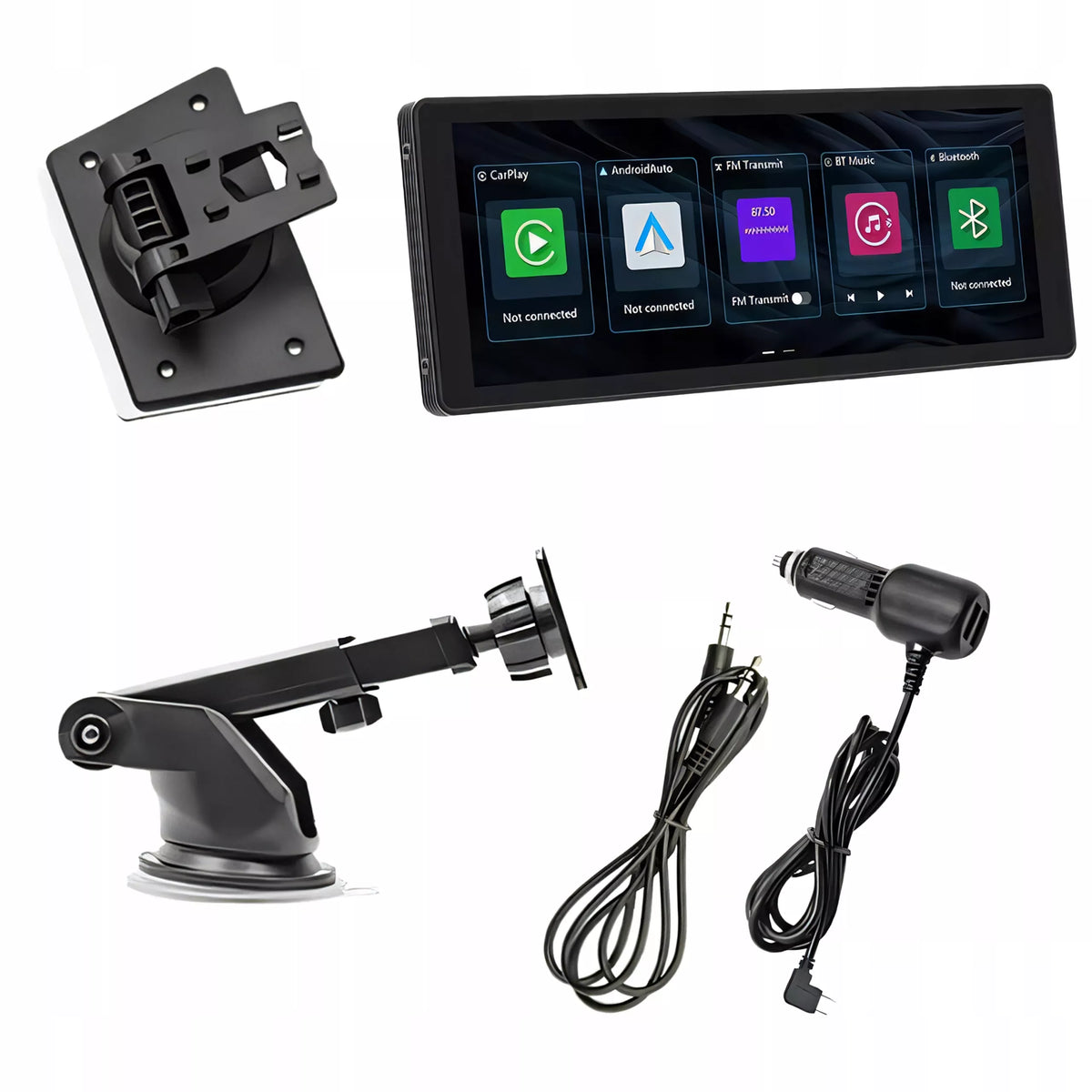 Automobilio multimedijos stotelė – Apple CarPlay, Android Auto, parkavimo kamera
