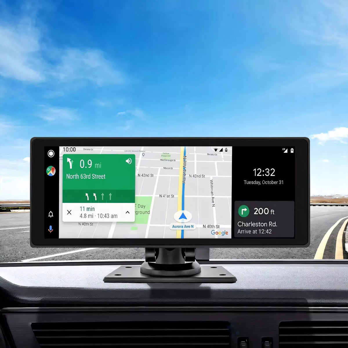 Automobilio multimedijos stotelė – Apple CarPlay, Android Auto, parkavimo kamera