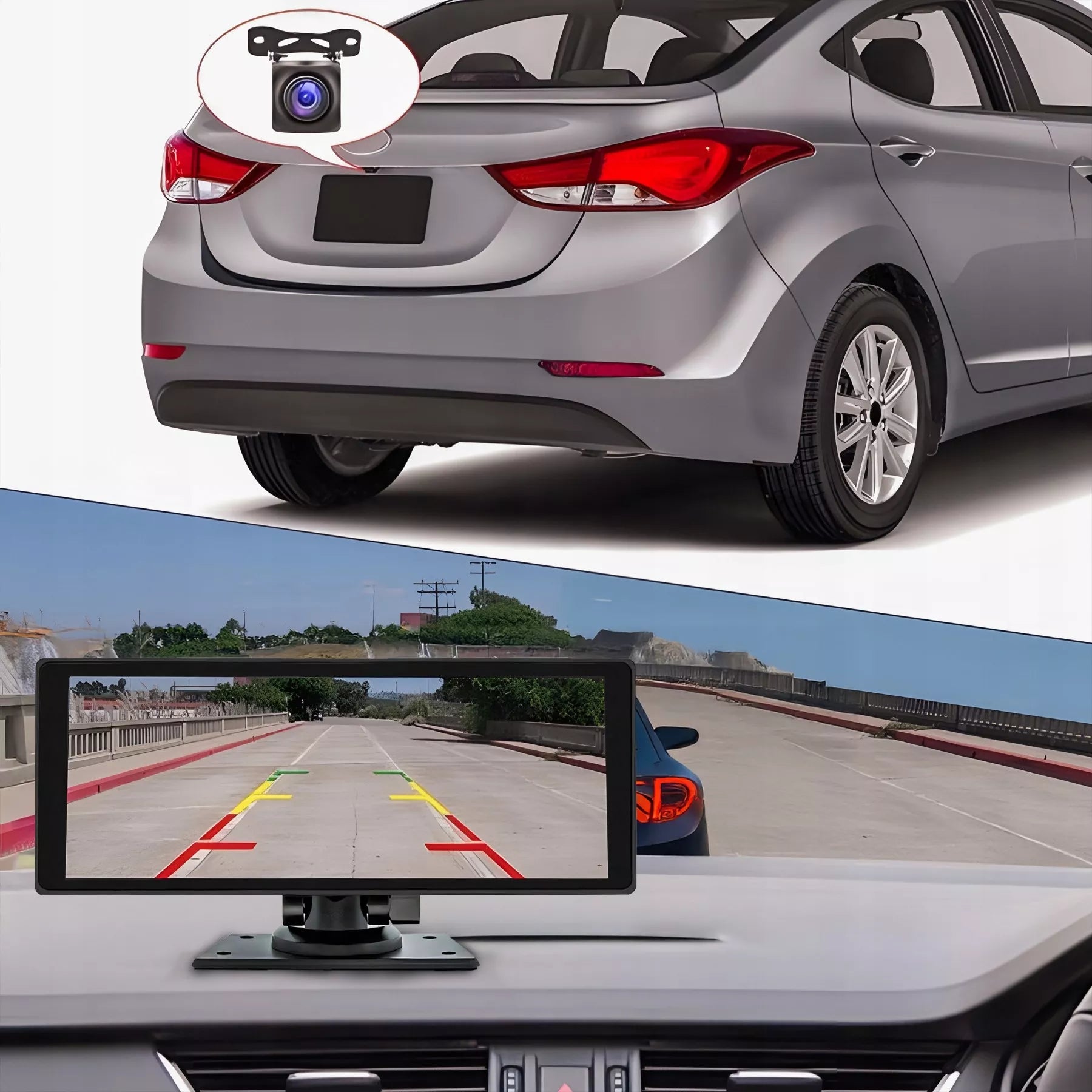 Automobilio multimedijos stotelė – Apple CarPlay, Android Auto, parkavimo kamera