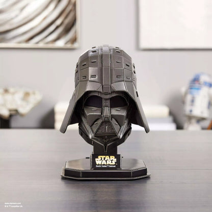 STAR WARS tamsiojo p. Vaderio šalmo 3D modelio dėlionė (4D Build)