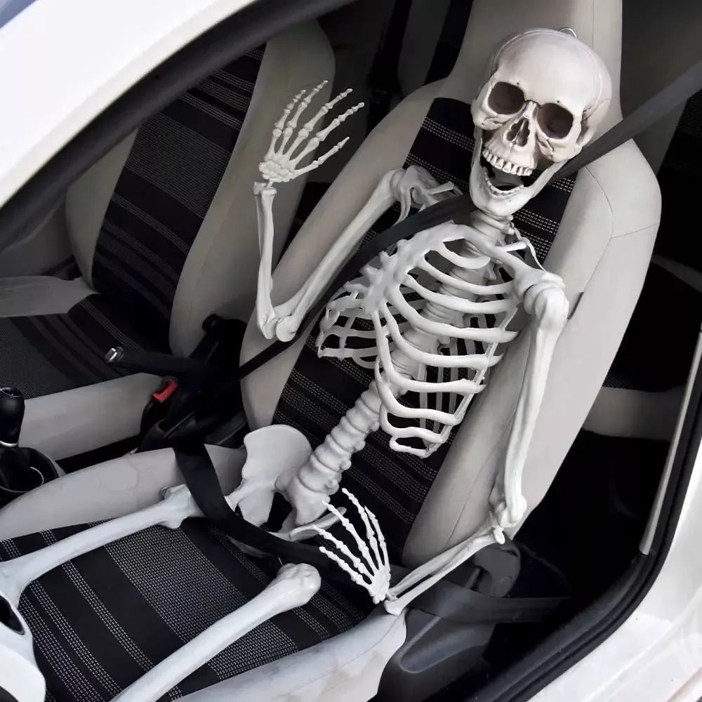 Dydelis (170 cm) skeletas - tamsi Halloweeno dovana ir dekoracija