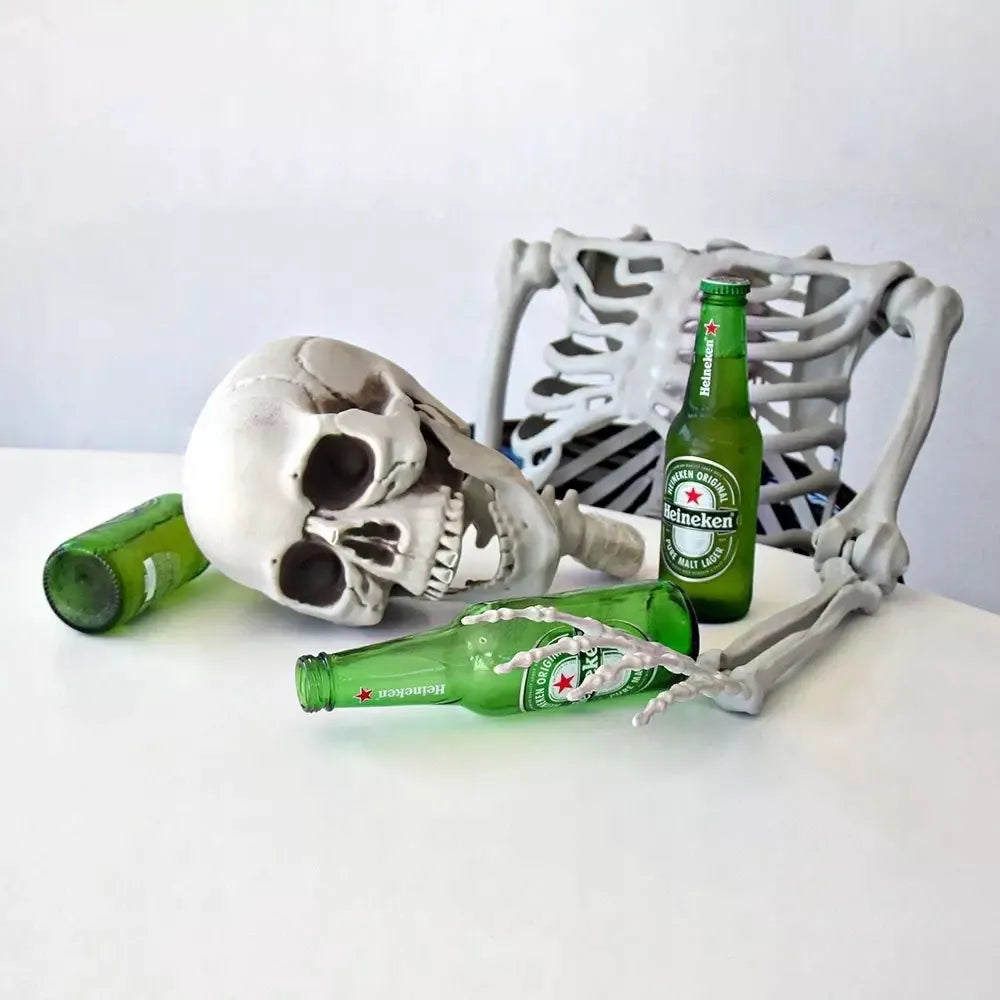 Dydelis (170 cm) skeletas - tamsi Halloweeno dovana ir dekoracija