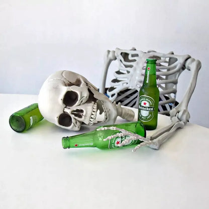 Dydelis (170 cm) skeletas - tamsi Halloweeno dovana ir dekoracija