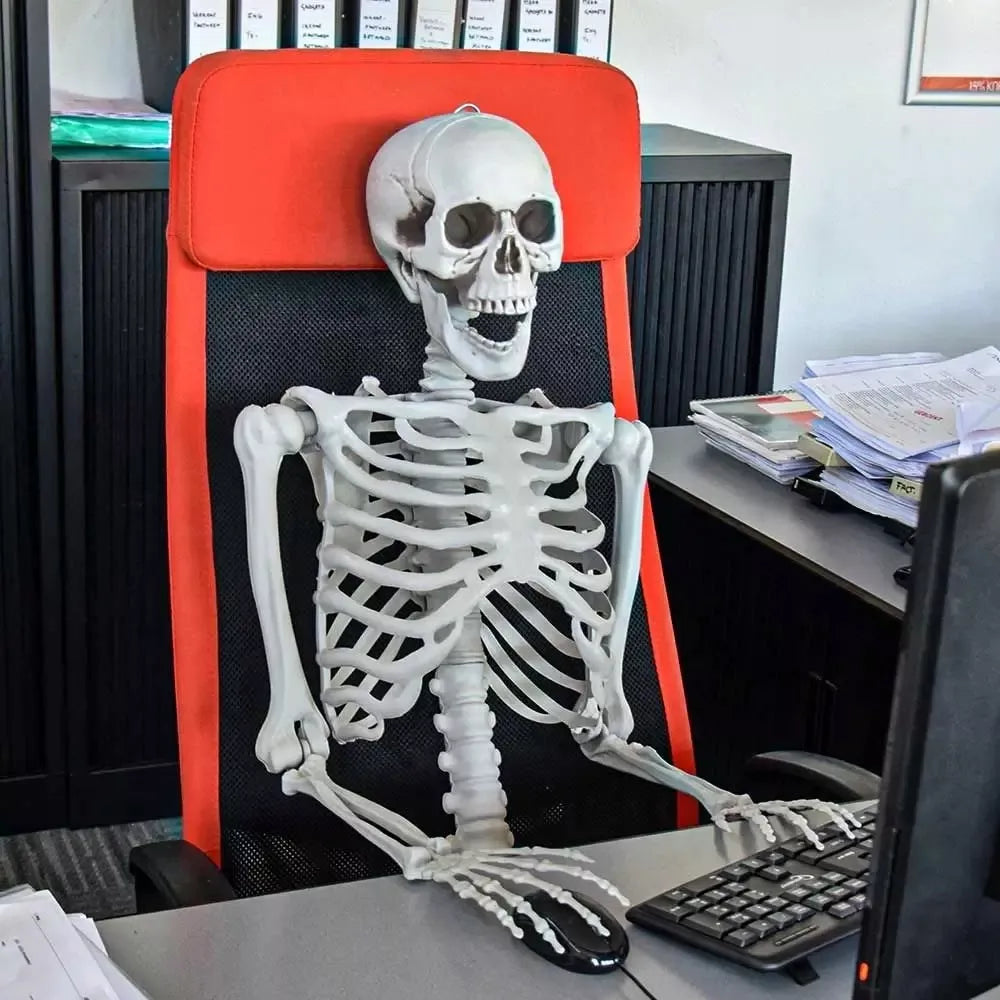 Dydelis (170 cm) skeletas - tamsi Halloweeno dovana ir dekoracija