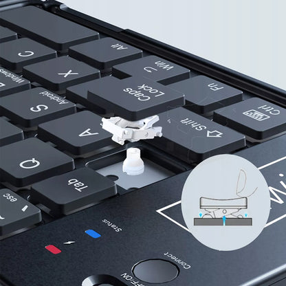 Sulankstoma Mini „Bluetooth“ belaidė klaviatūra planšetiniam komputeriui, telefonui, USB-C
