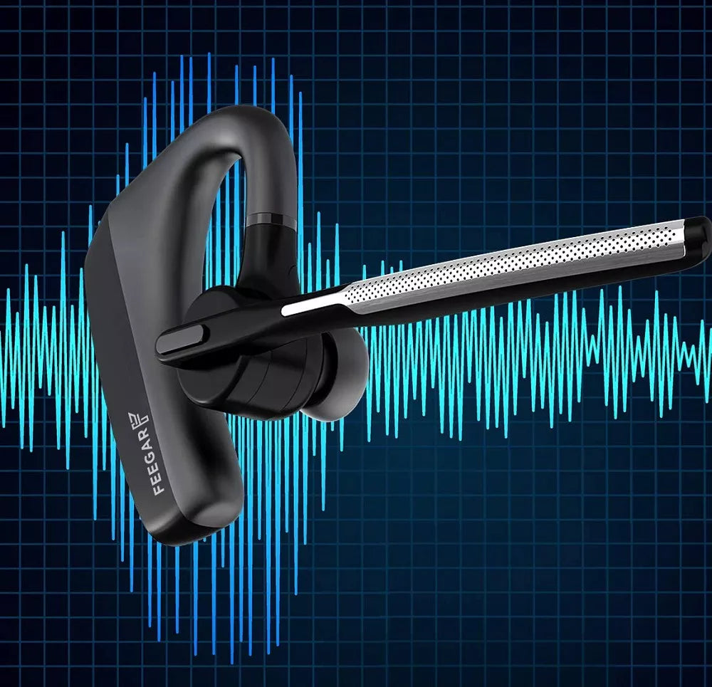 Belaidė „Bluetooth 5.1“ laisvų rankų įranga vairuotojui Feegar BOND Pro, 16 valandų veikimo laikas, CVC technologija