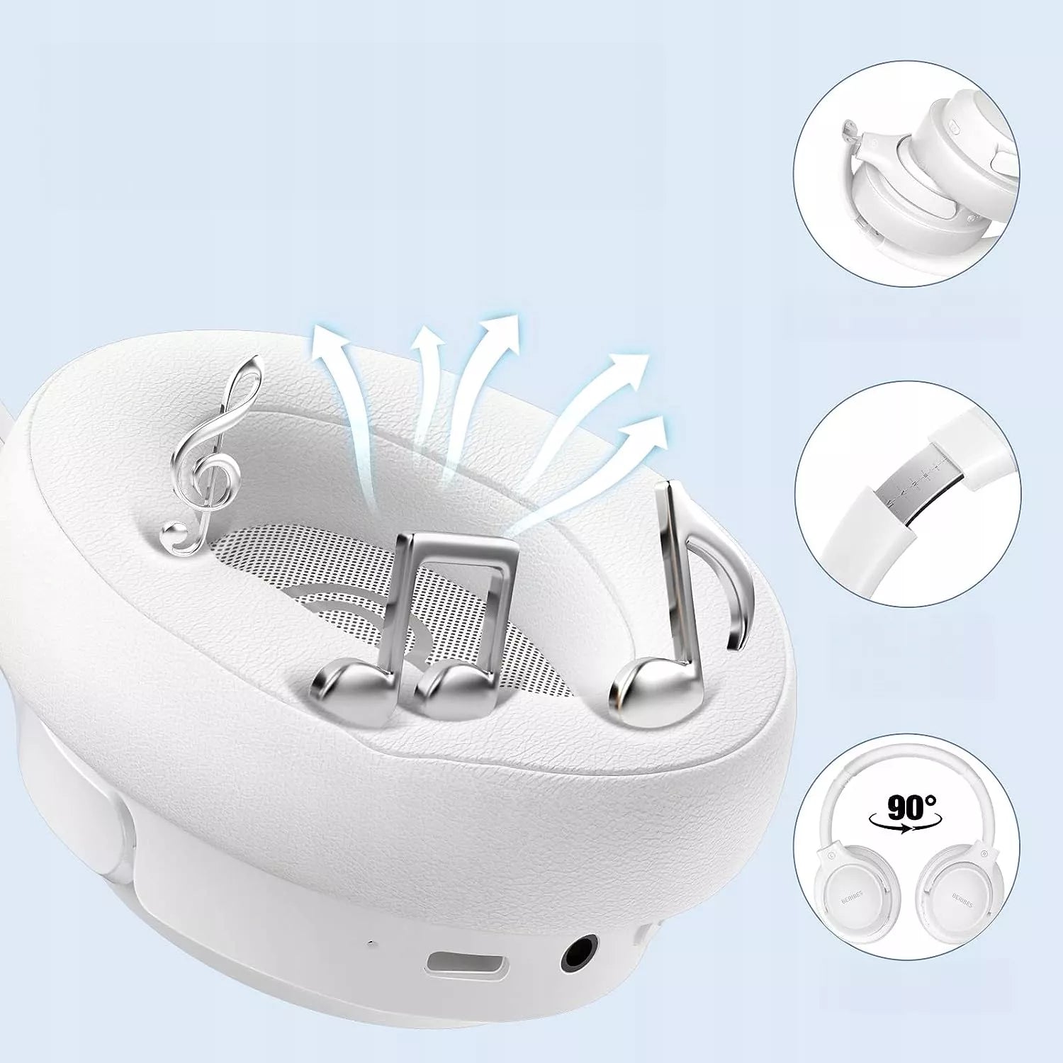 Belaidės ausinės -  Bluetooth 5.3 Mikrofonas