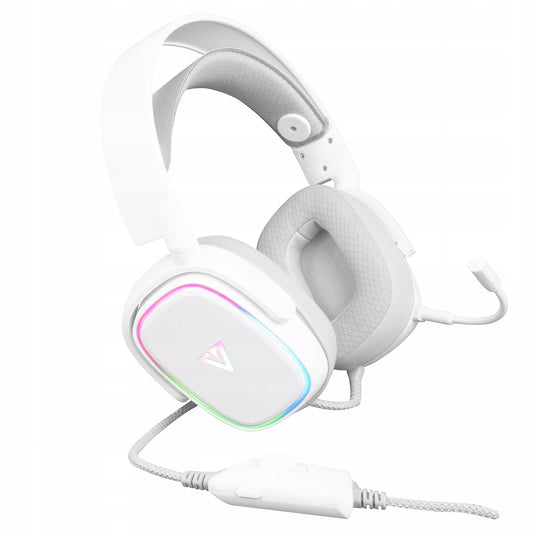 Žaidimų ausinės „MODECOM Volcano Prometheus“, USB, RGB LED su mikrofonu