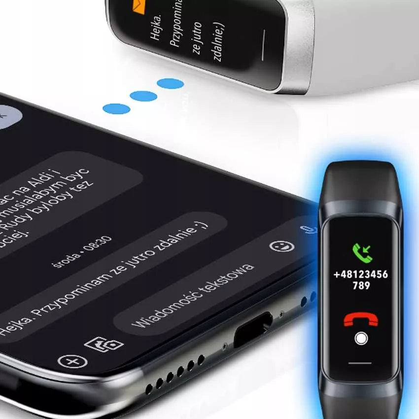 Smartwatch Sportinė apyrankė EKG Pulsas Žingsniai Kcal Kraujospūdis Temperatūra