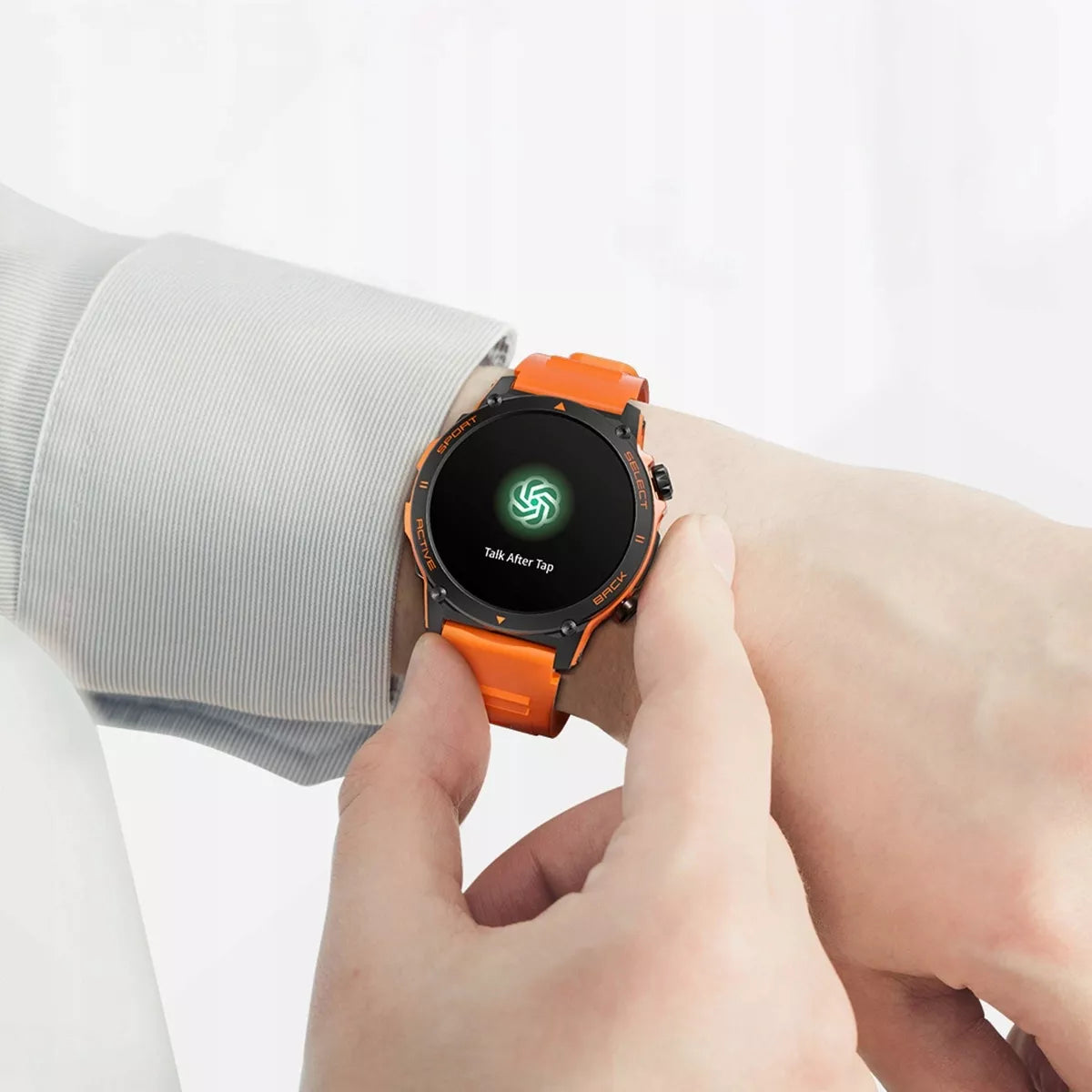Išmanusis laikrodis Zegarek MENU PL Chat GPT Sport Pokalbiai Kumi smart watch Zegarek