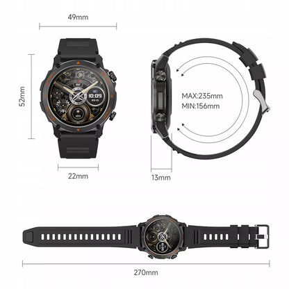Išmanusis laikrodis Zegarek MENU PL Chat GPT Sport Pokalbiai Kumi smart watch Zegarek
