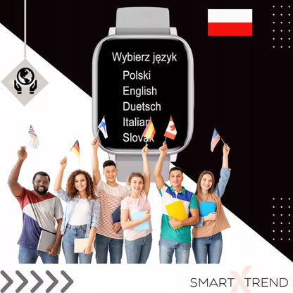 Išmanusis laikrodis su pokalbių funkcija ir sporto režimais - širdies ritmas, žingsniai, PL, laikrodis