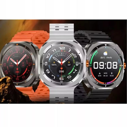 Sportinis Išmanusis Laikrodis su Kompasu - AMOLED Ekranas, IP68, Širdies Ritmas, Žingsniai, Miego Funkcijos