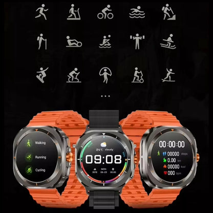 Sportinis Išmanusis Laikrodis su Kompasu - AMOLED Ekranas, IP68, Širdies Ritmas, Žingsniai, Miego Funkcijos