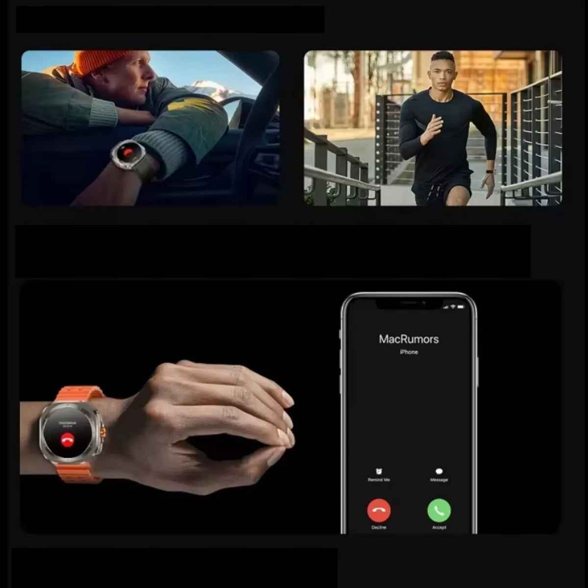 Sportinis Išmanusis Laikrodis su Kompasu - AMOLED Ekranas, IP68, Širdies Ritmas, Žingsniai, Miego Funkcijos