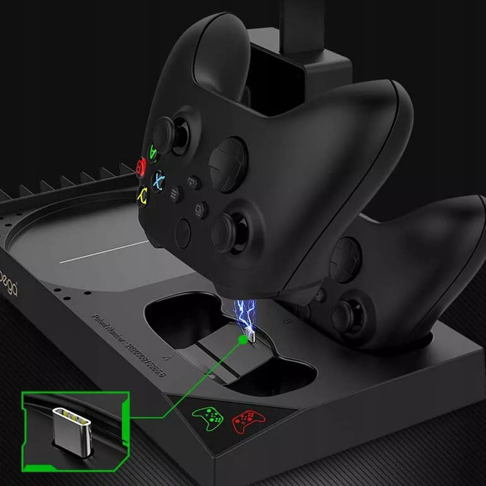 iPega aušinimo stotelė Xbox Series X su dviem valdikliais