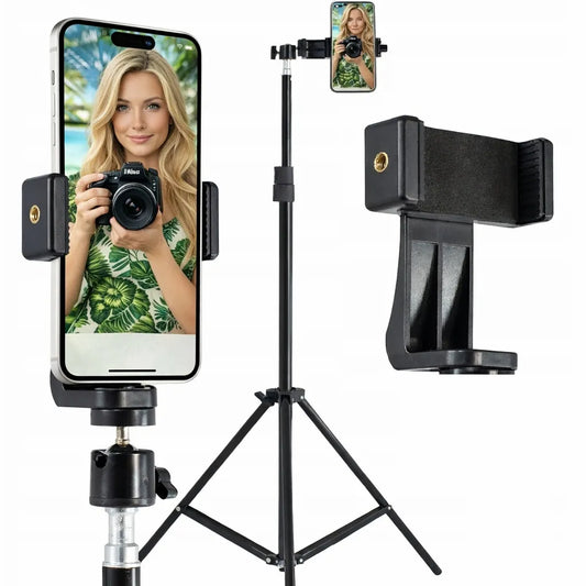 Trikojis stovas telefonui ir fotoaparatui, lengvas, 2 kg apkrova
