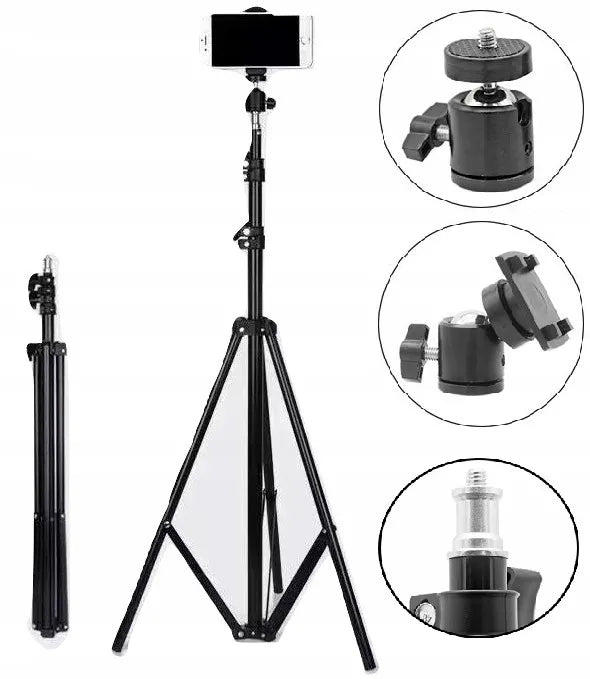 Tripod stovas fotoaparatui ir telefonui 72–210 cm