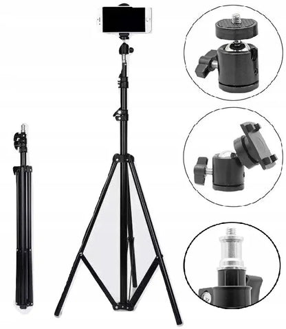 Tripod stovas fotoaparatui ir telefonui 72–210 cm