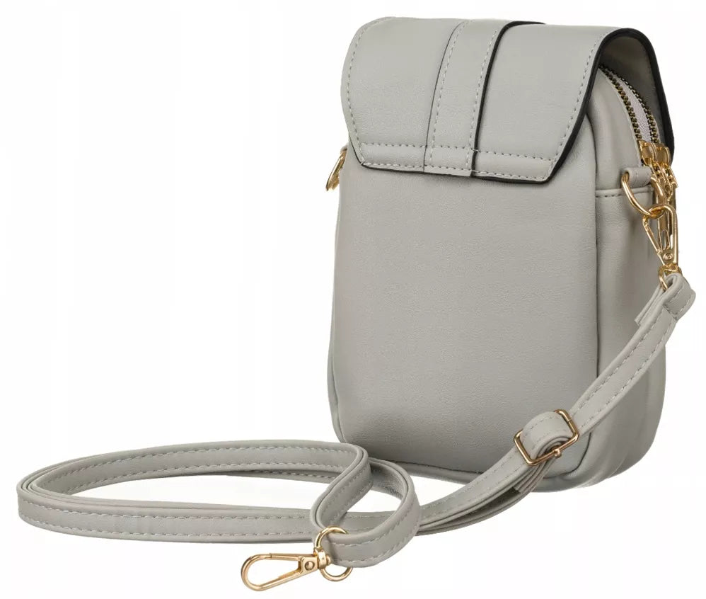 Pilkas moteriškas "crossbody" rankinukas smulkiems daiktams, "Rovicky"