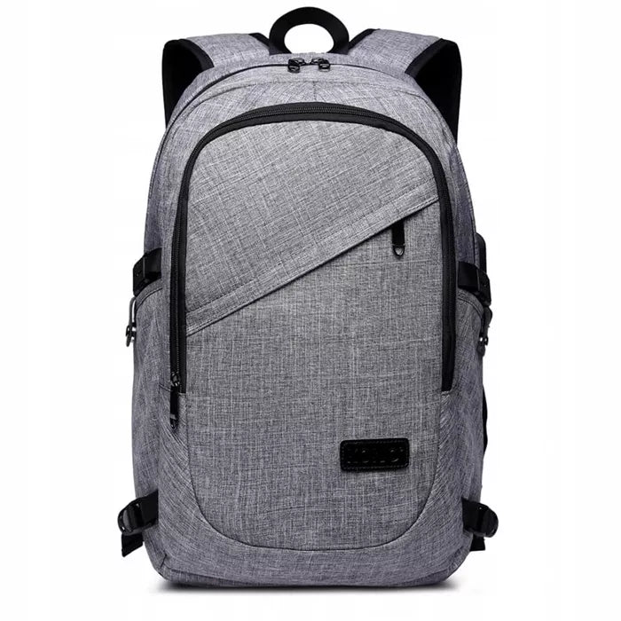 Kuprinė pilka 15,6″ laptopui, „IT Specialist“, biurui, USB, A4