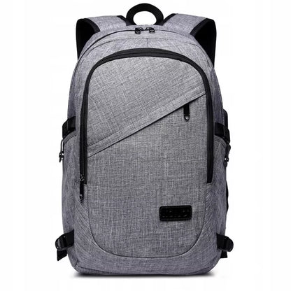 Kuprinė pilka 15,6″ laptopui, „IT Specialist“, biurui, USB, A4