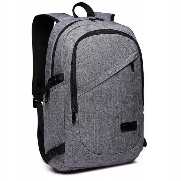 Kuprinė pilka 15,6″ laptopui, „IT Specialist“, biurui, USB, A4